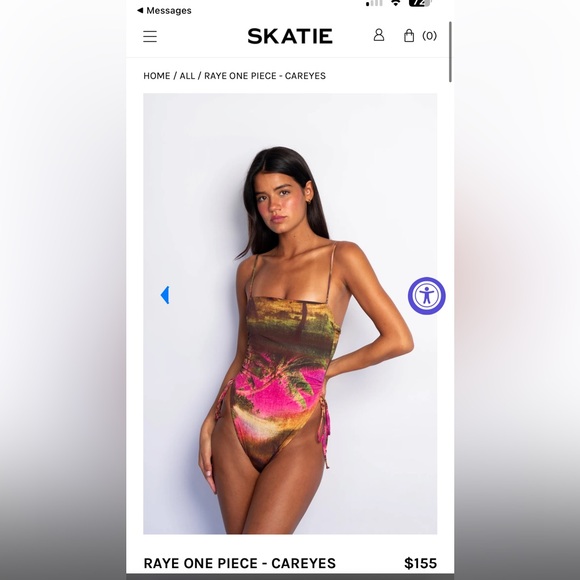 NWT Skatie Raye One Piece - Careyes Print - Picture 1 of 15